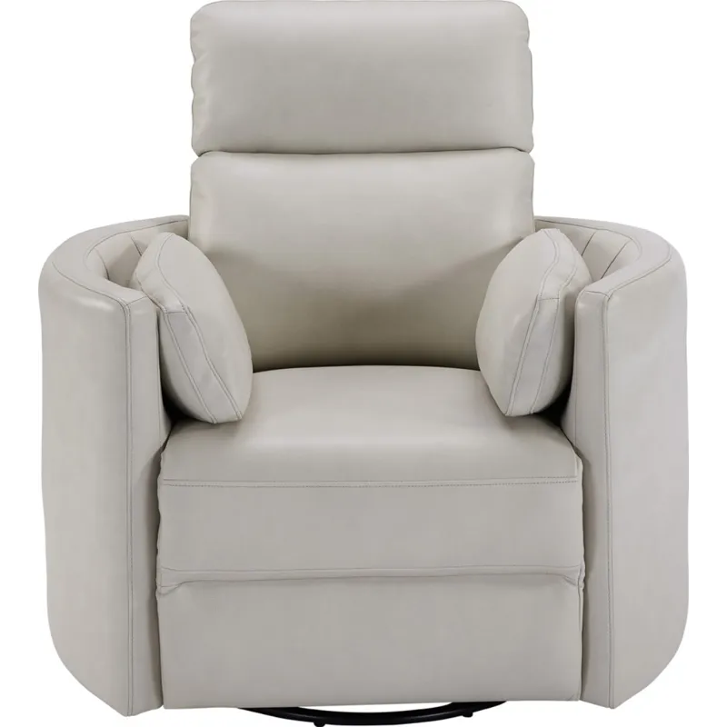 Radius Florence Ivory - Powered By Freemotion Cordless Power Swivel Glider Recliner Two Pack