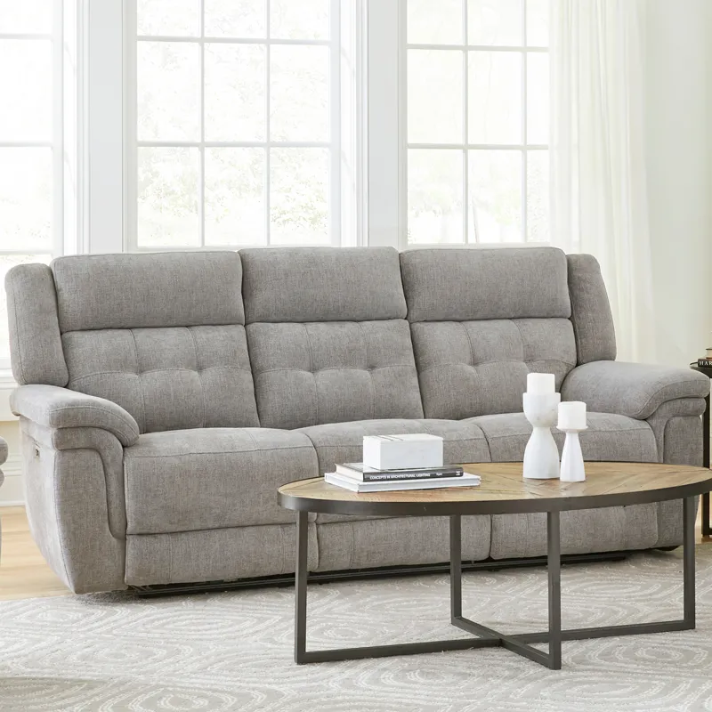 Richland Bristol Grey Power Reclining Sofa