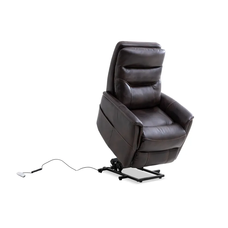 Gemini Truffle Power Lift Recliner with Articulating Headrest Two Pack