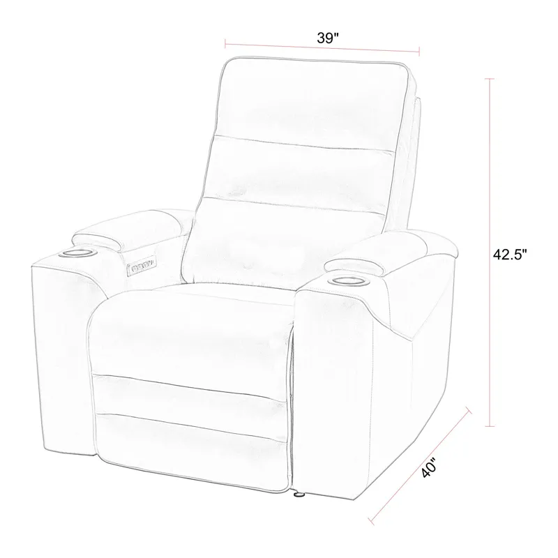 Nexus Autumn Umber Power Zero Gravity Recliner P3 Two Pack