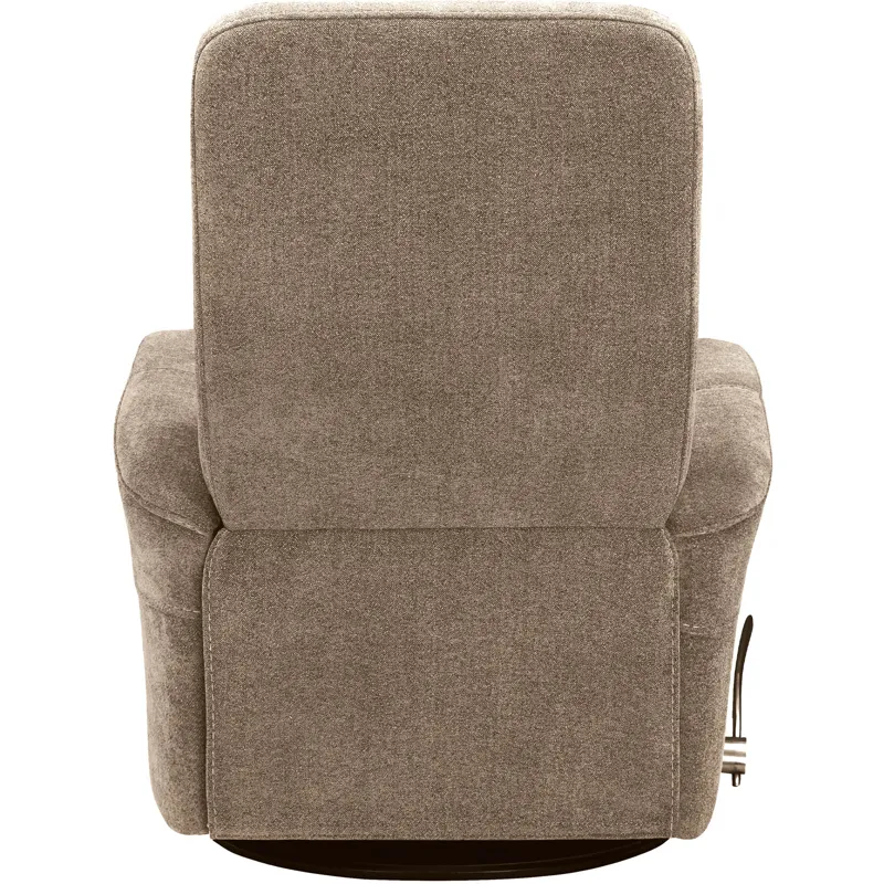 Gemini Snazzy Taupe Manual Swivel Glider Recliner Two Pack