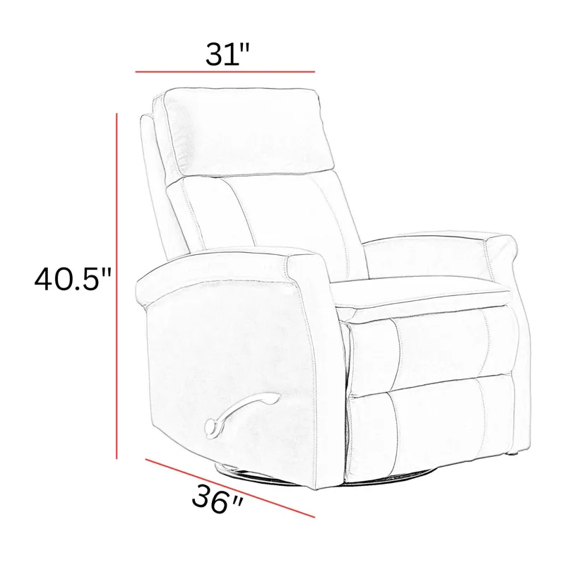 Bristol Graphite Swivel Glider Recliner Two Pack