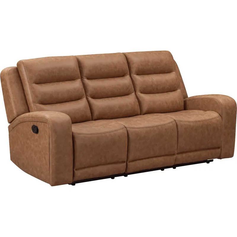 Napa Wrangler Clay Manual Triple Recline Sofa