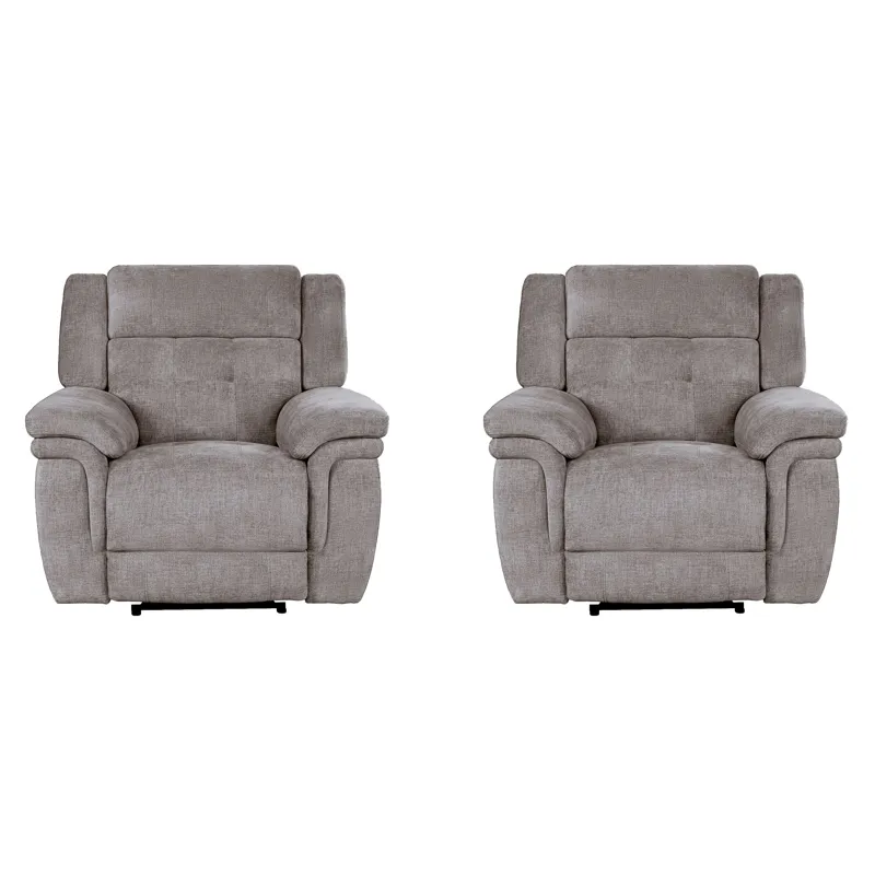 Richland Bristol Grey Power Recliner Two Pack