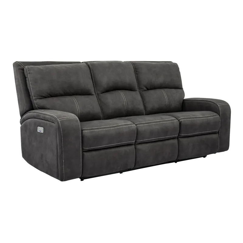 Polaris Slate Power Reclining Sofa