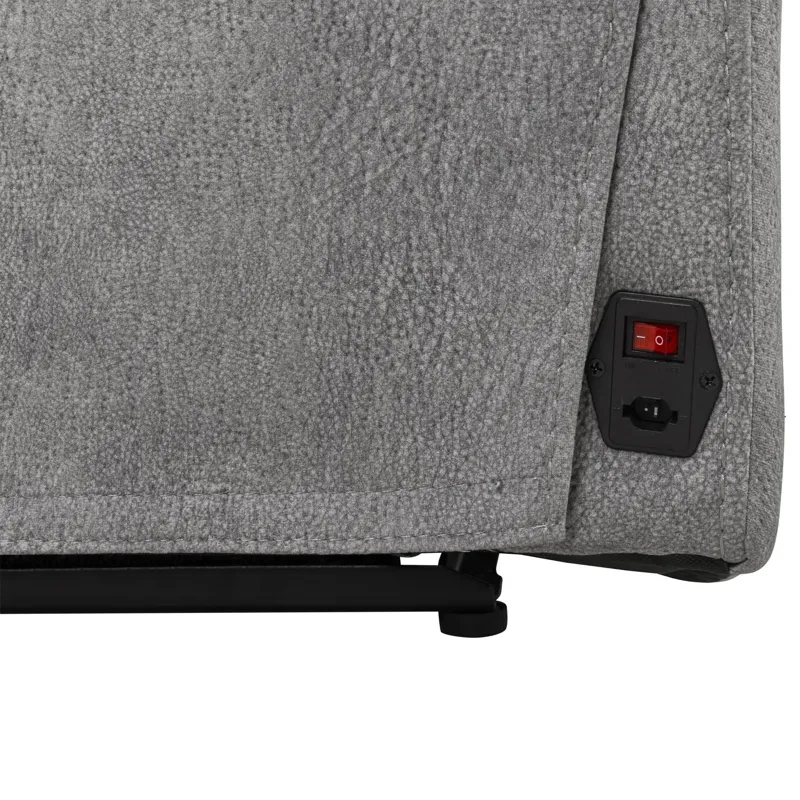 Linus Hudson Grey Zero Gravity Power Recliner Two Pack