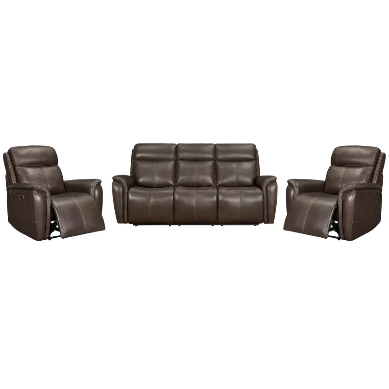 Cascade Auburn Power Reclining Sofa and 2 Recliners