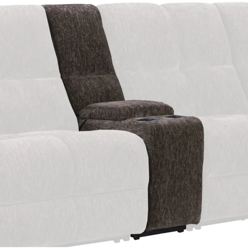 Bronco Plush Umber Entertainment Console