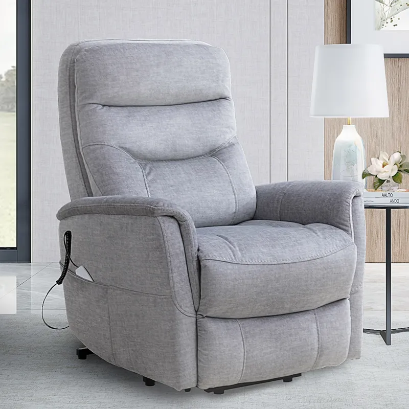 Gemini Capri Silver Power Lift Recliner with Articulating Headrest Two Pack