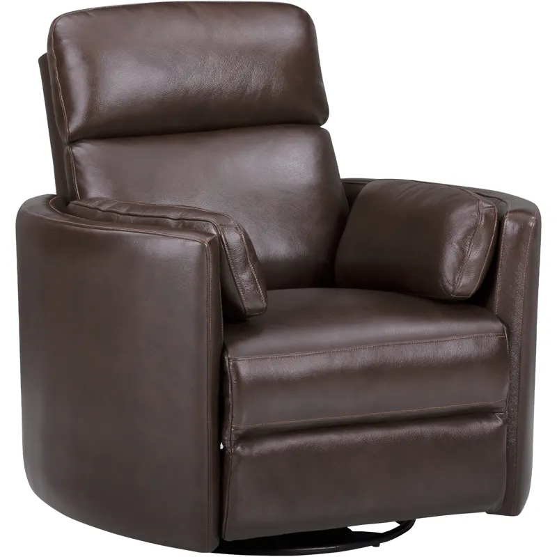 Radius Hickory Brown Manual Swivel Glider Recliner Two Pack