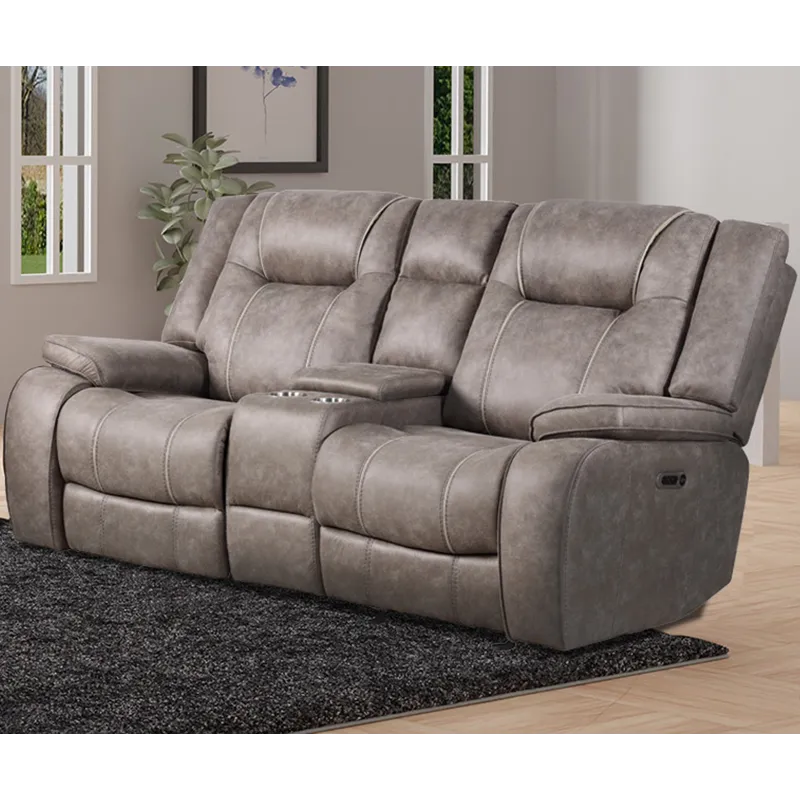 Blake Desert Taupe Manual Reclining Sofa and Loveseat