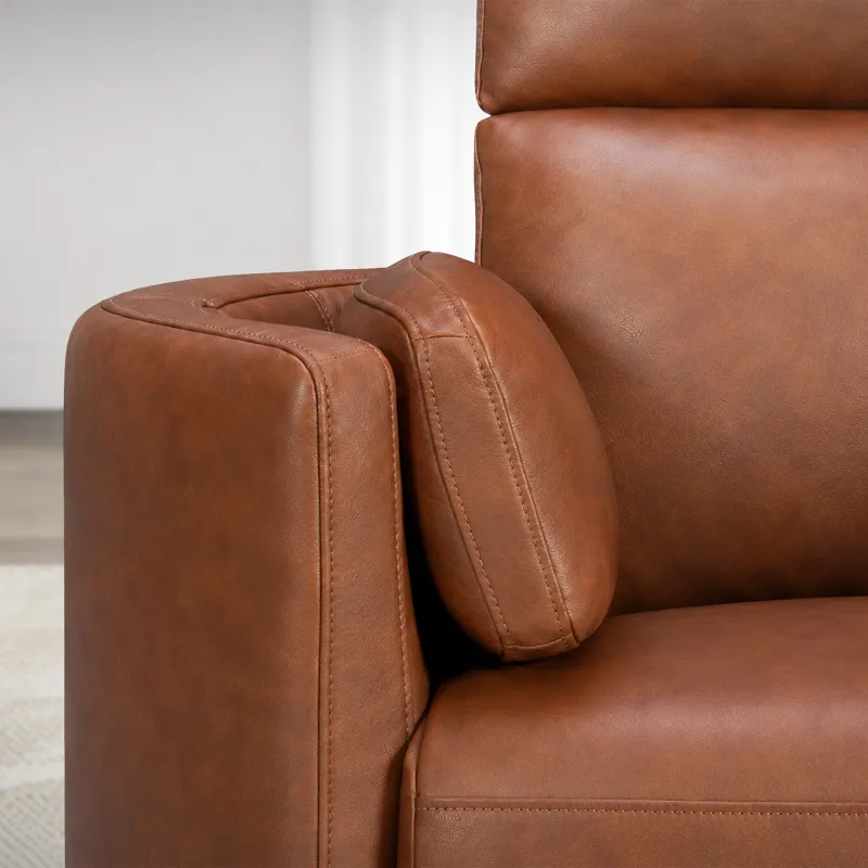 Radius Vintage Whiskey Swivel Power Glider Recliner Two Pack