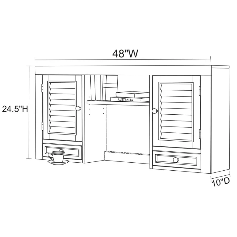 Boca 48 Inch Hutch