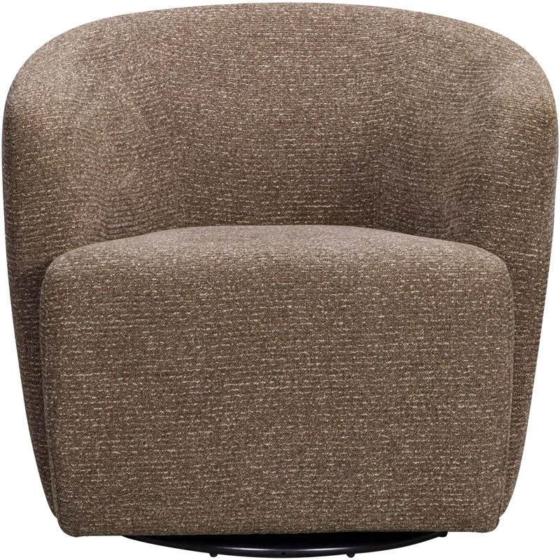 Mingle Thatch Brown Swivel Glider Accent Chair Two Pack