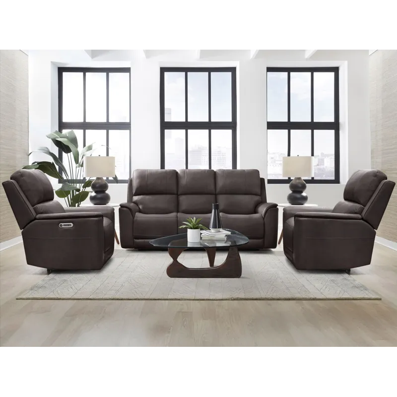 Easton Steamboat Brown Zero Gravity Power Reclining Sofa and 2 Recliners