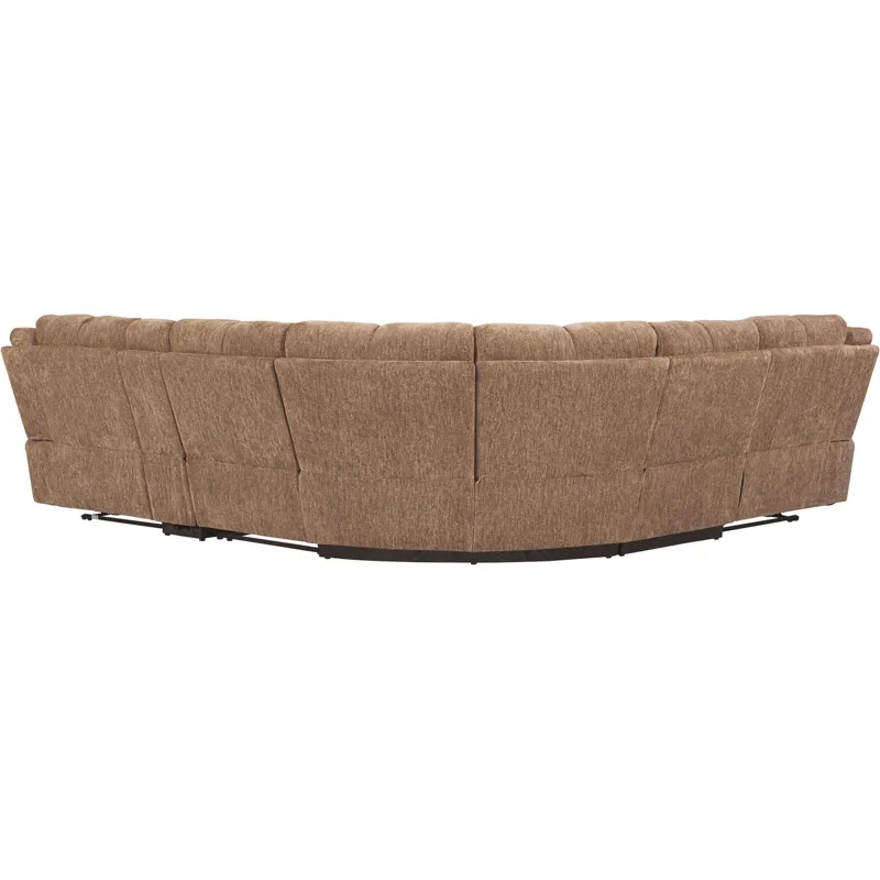 Bronco Plush Tobacco 6 Piece Modular Manual Reclining Sectional