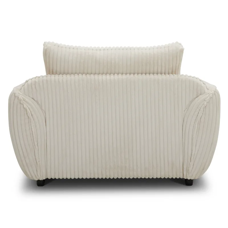 Utopia Mega Ivory Chair and A Half with Lumbar Pillow Two Pack