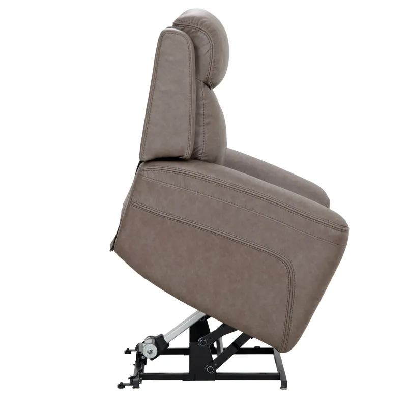 Callahan Sydney Brunette Power Lift Recliner with Heat and Massage Two Pack