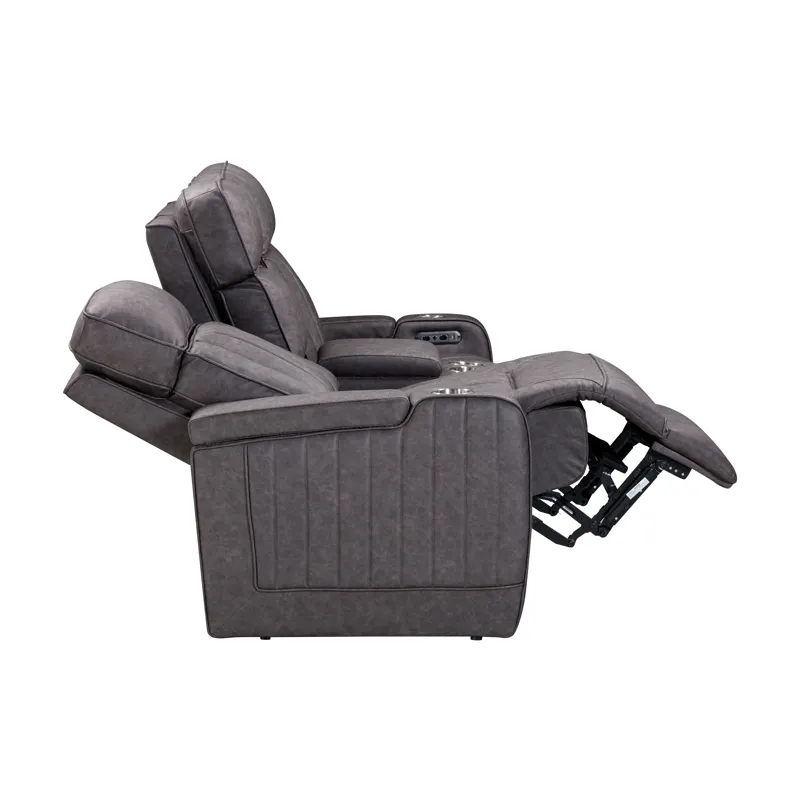 Equinox Mercury Power Reclining Console Loveseat