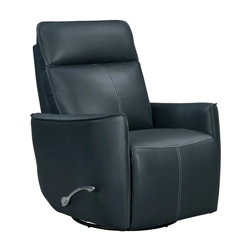 Roxy Abby Navy Manual Swivel Glider Recliner