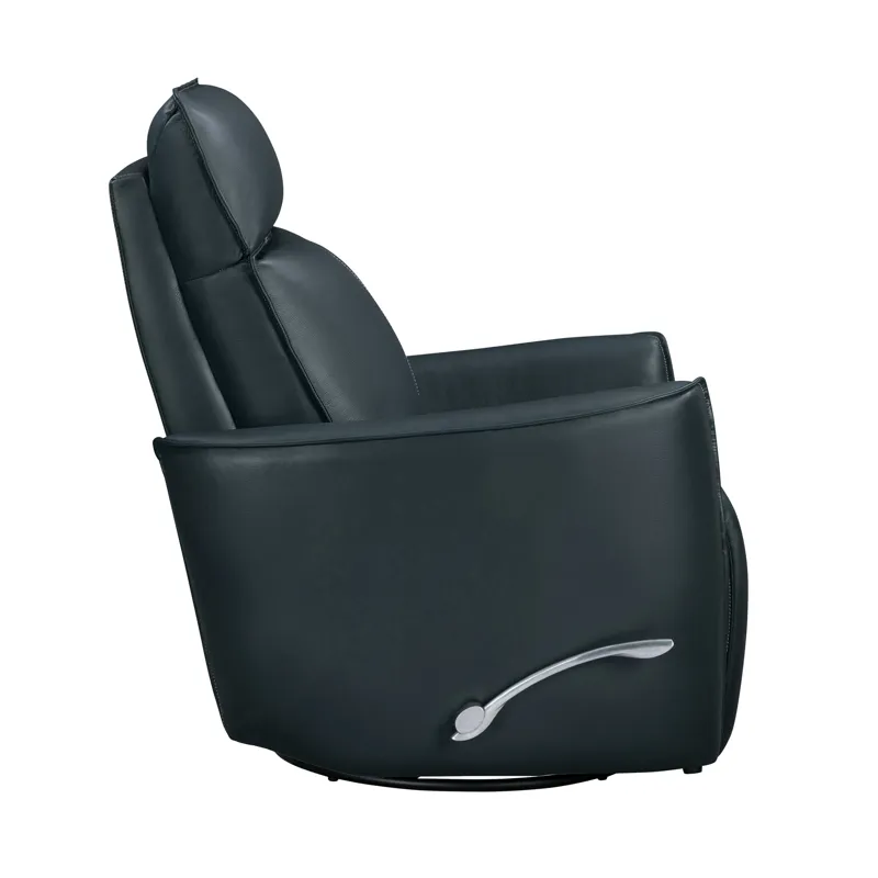 Roxy Abby Navy Manual Swivel Glider Recliner