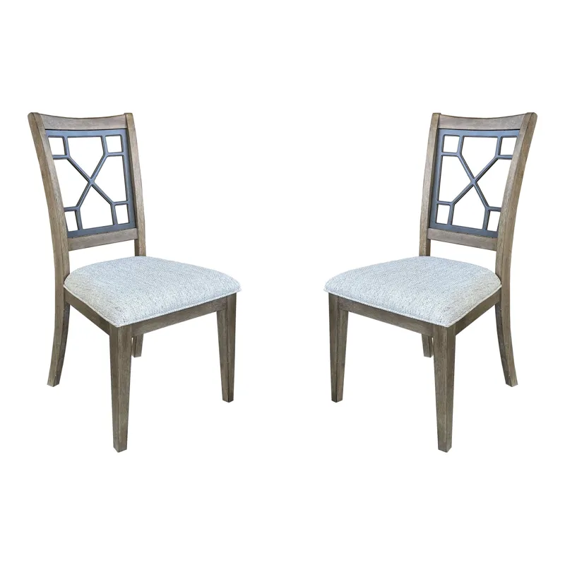 Sundance Dining Sandstone Grid Dining Chair Two Pack