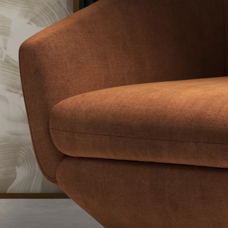 The Twist Elise Rust Swivel Chair