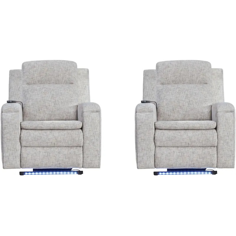 Armstrong Southampton Shore Power Recliner with Heat Massage and Auto-Glide Two Pack