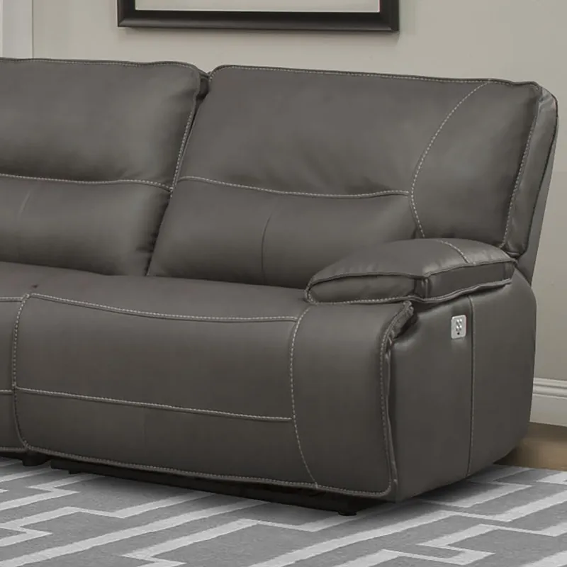 Spartacus Haze Power Right Arm Facing Recliner