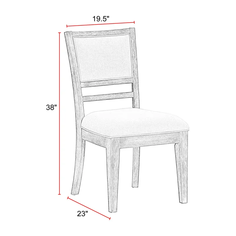 Breckenridge Dining 78 Inch Rectangular Table with 4 Upholstered Chairs and Buffet Server