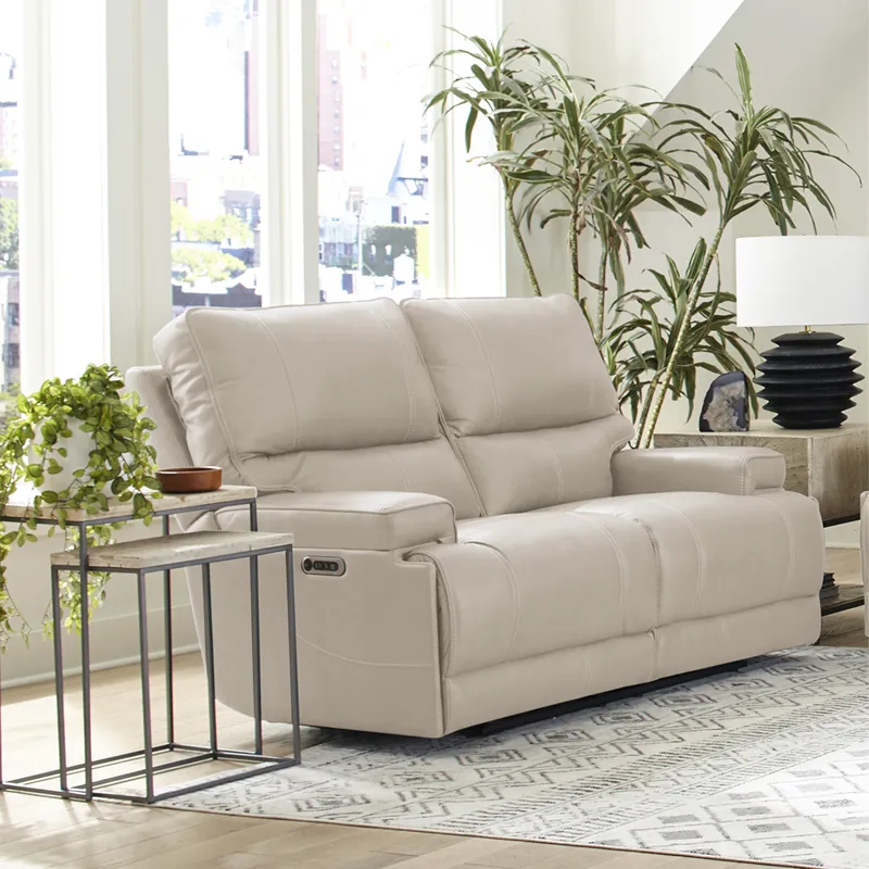 Whitman Verona Linen - Powered By Freemotion Cordless Power Reclining Loveseat