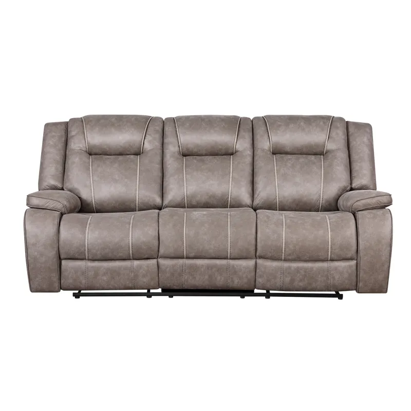 Blake Desert Taupe Manual Reclining Sofa and Loveseat
