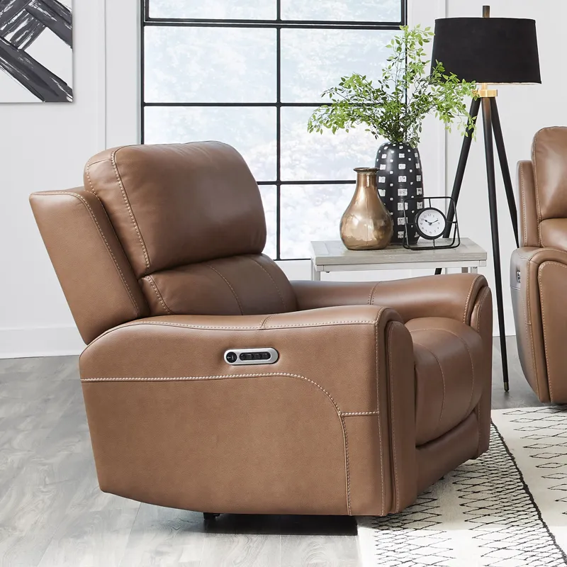 Hancock Apple Cider Zero Gravity Power Reclining Sofa and 2 Recliners