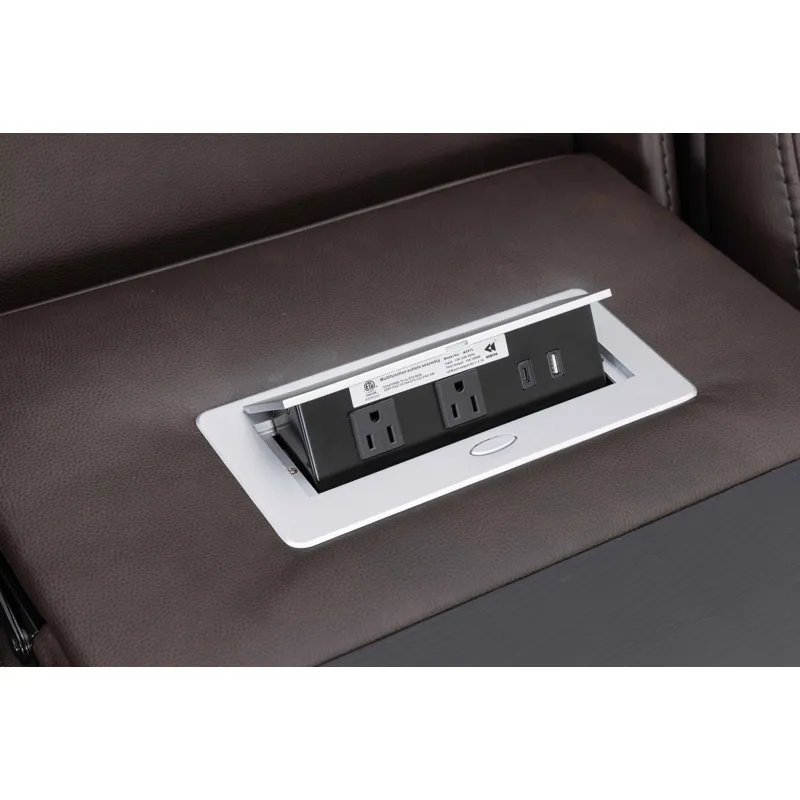 Maveric Bette Coffee Zero Gravity Power Reclining Sofa and 2 Recliners