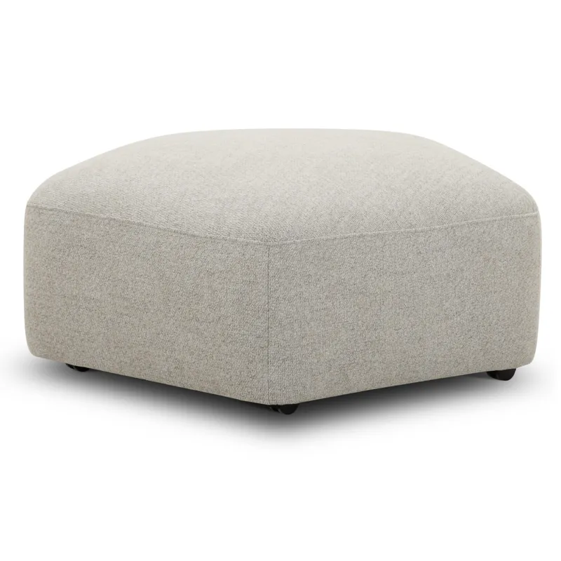 Playful Canes Cobblestone Ottoman with Casters