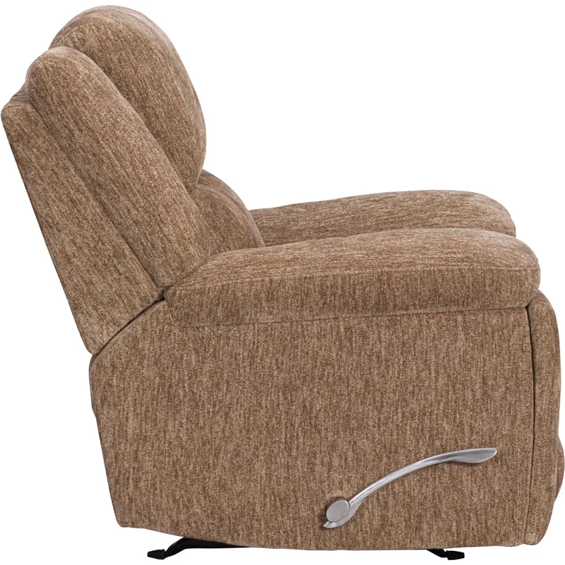 Bronco Plush Tobacco Manual Rocker Recliner
