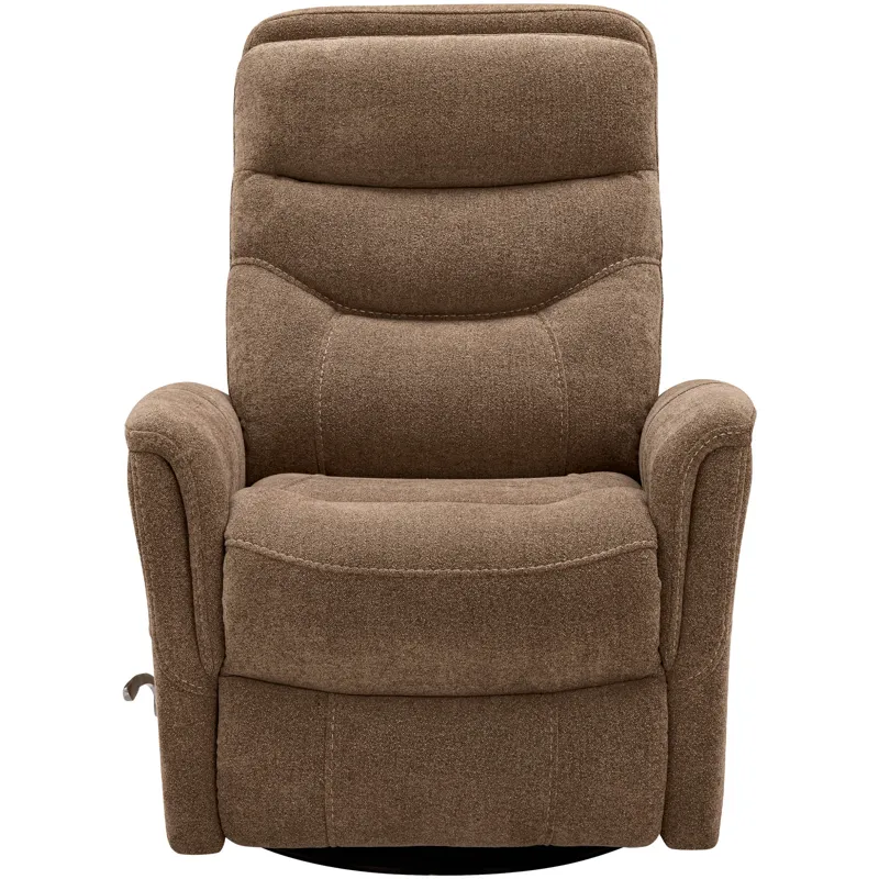 Gemini Snazzy Shiitake Manual Swivel Glider Recliner Two Pack