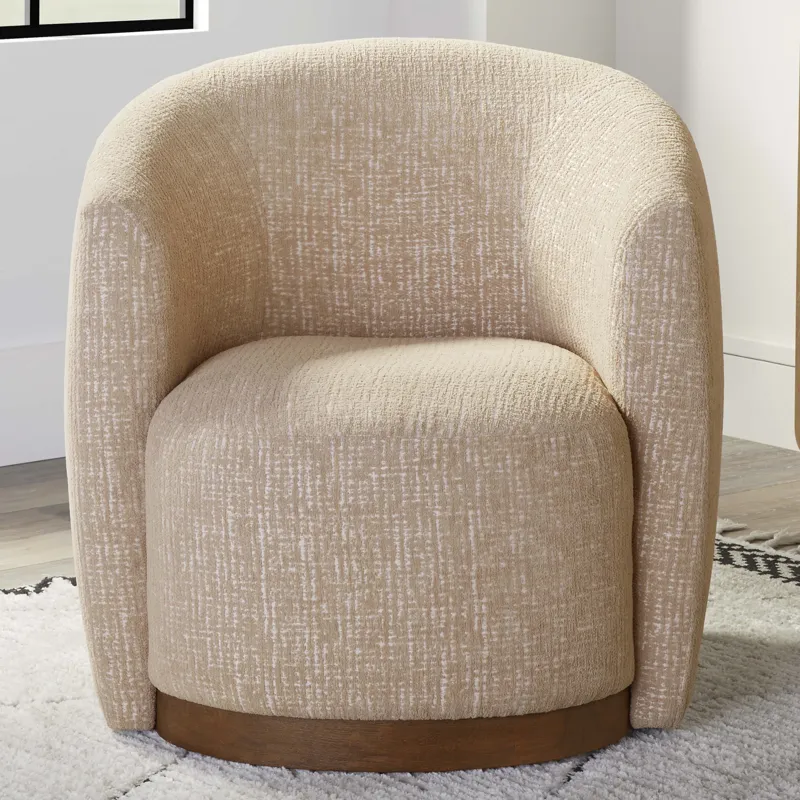 Tatum Sand Dollar Swivel Accent Chair Two Pack