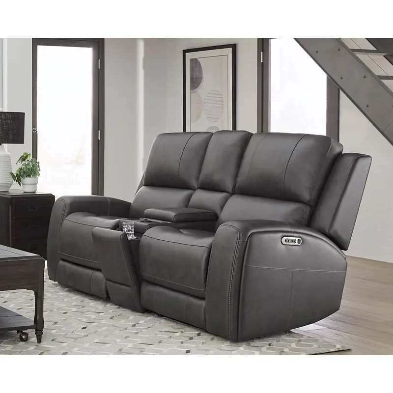 Belmont Autumn Fog Zero Gravity Power Reclining Sofa and Loveseat