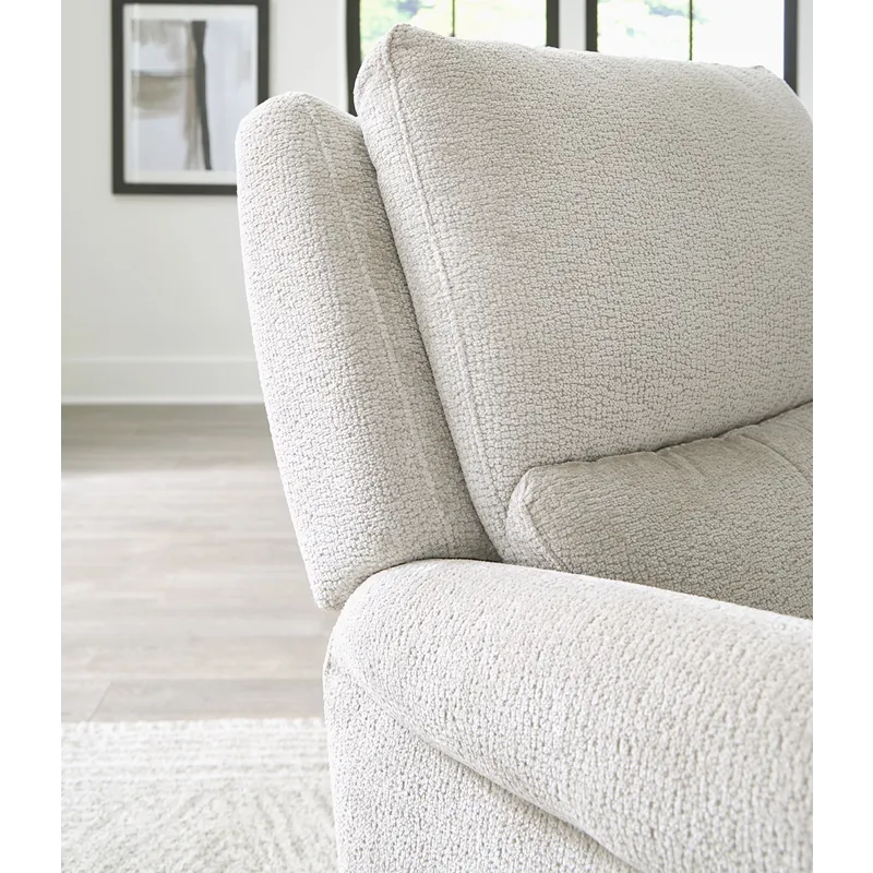 Gentry Ecru Mist Manual Swivel Glider Recliner Two Pack