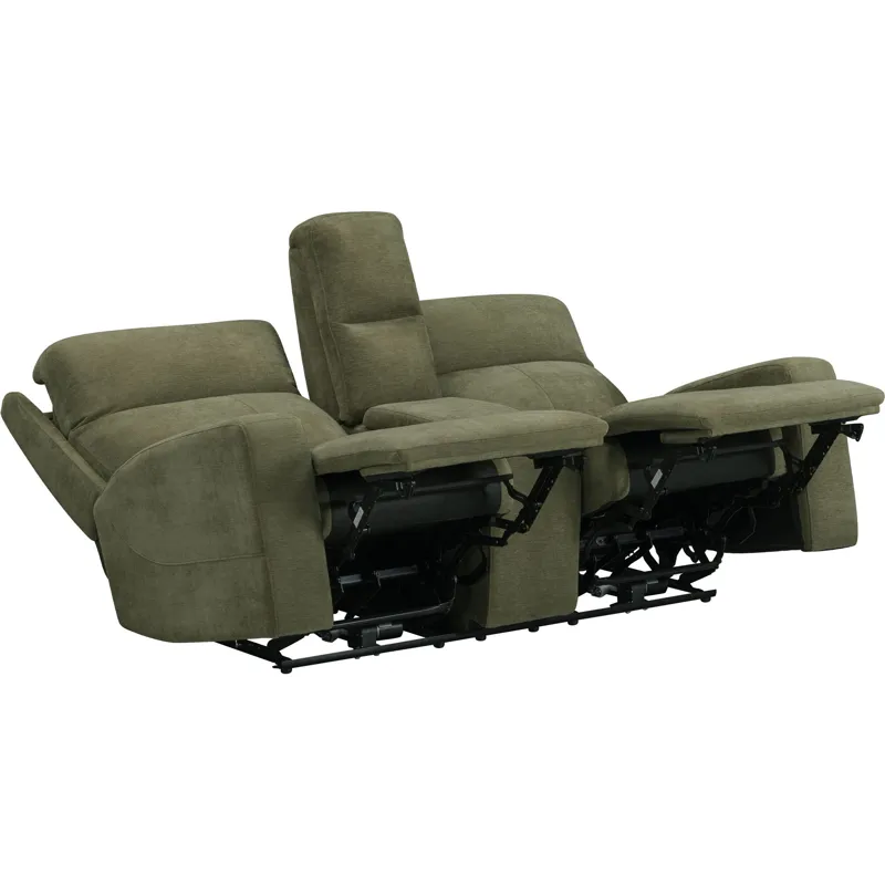 Traxton Jasper Moss Power Zero Gravity Sofa Loveseat and Recliner