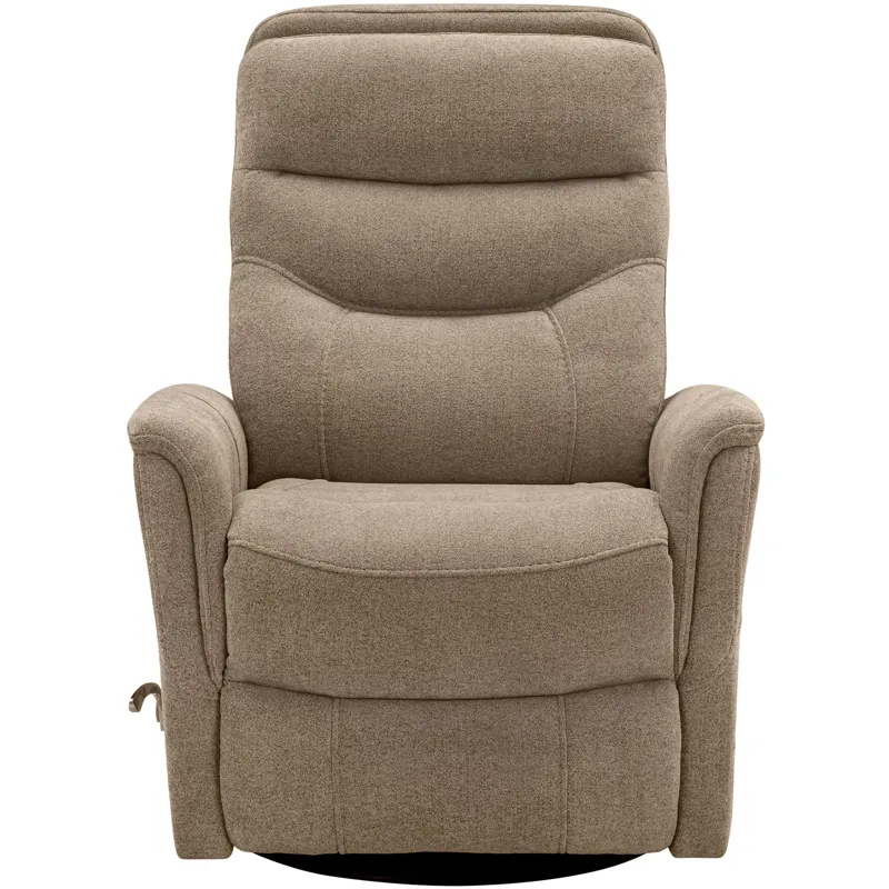 Gemini Snazzy Taupe Manual Swivel Glider Recliner Two Pack