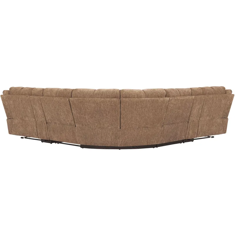 Bronco Plush Tobacco 7 Piece Modular Manual Reclining Sectional