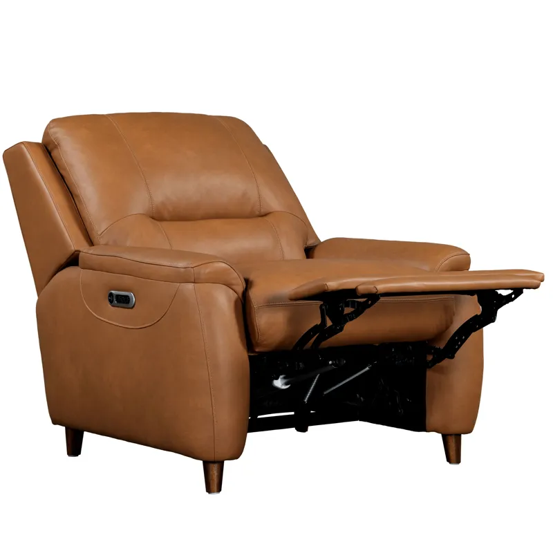 Austin Caramel Cream Power Reclining Sofa and Recliner