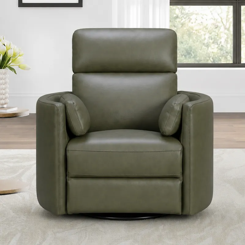 Radius Lyric Sage Swivel Power Glider Recliner Two Pack