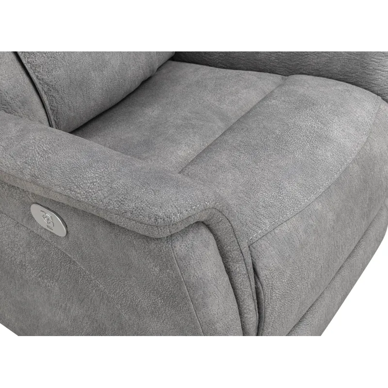 Linus Hudson Grey Zero Gravity Power Recliner Two Pack