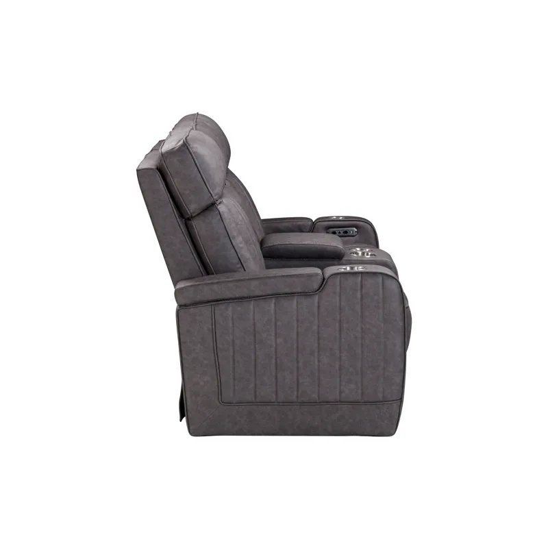 Equinox Mercury Power Reclining Console Loveseat