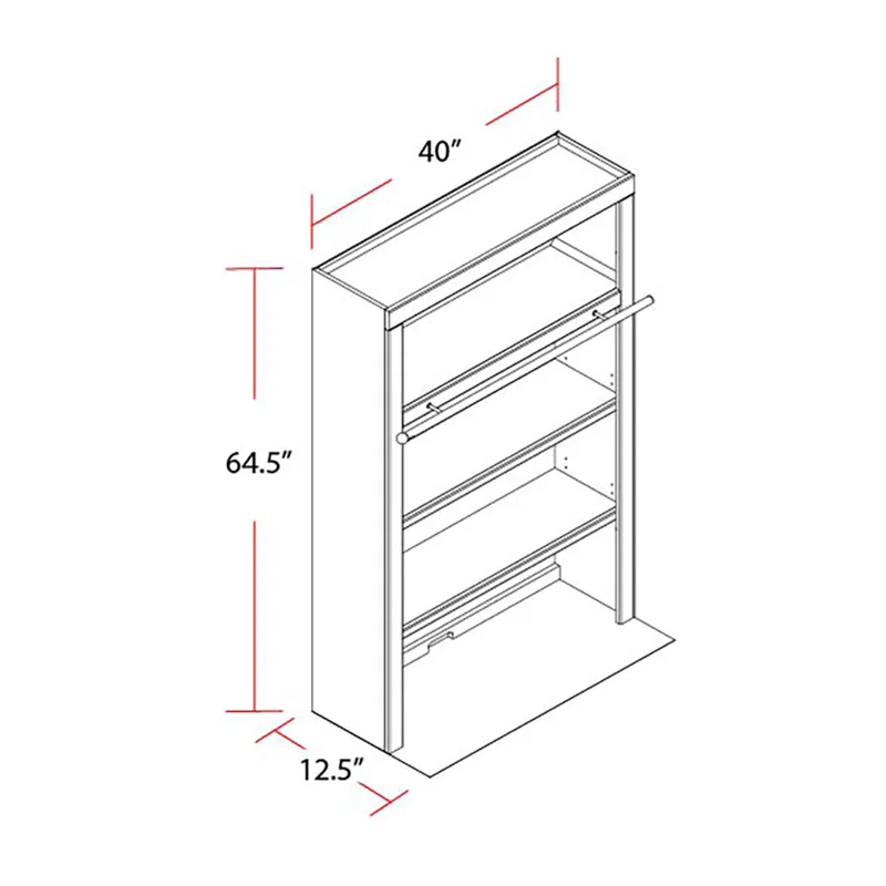 Catalina 40 Inch Library Hutch