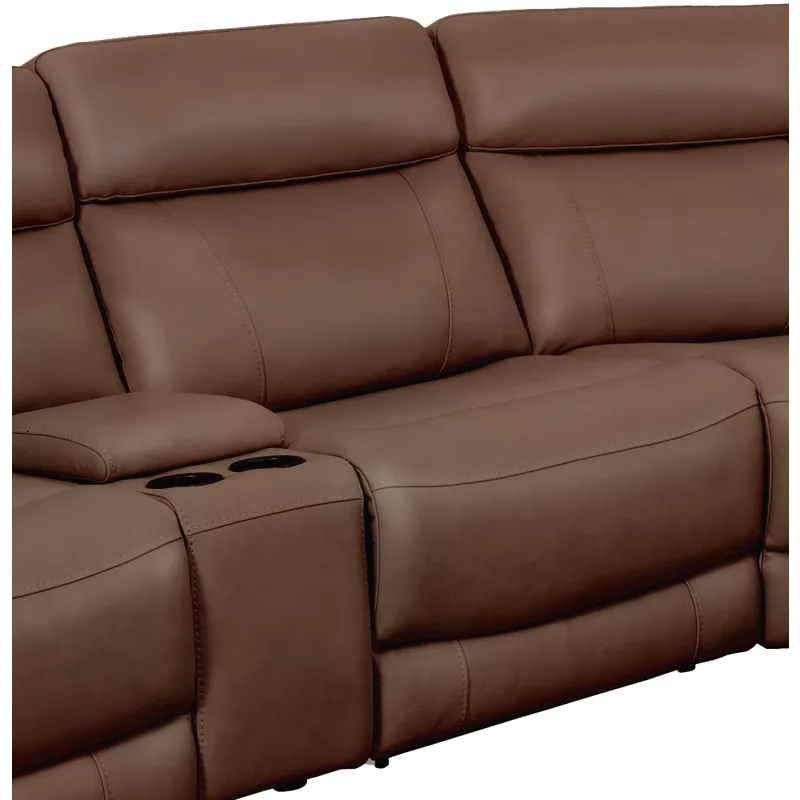 Calgary Autumn Umber Power Armless Recliner P2