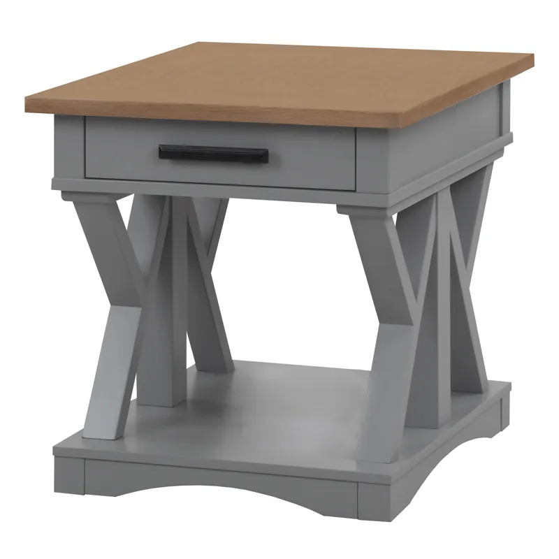 Americana Modern Dove Cocktail Table with 2 End Tables